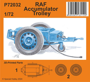 P72032 RAF Accumulator Trolley 1/72 by CMK