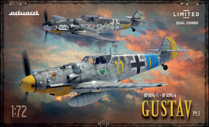 2144 'GUSTAV' Messerschmitt Bf 109G-5/6 Pt.1 LIMITED Dual Combo 1/72 by EDUARD