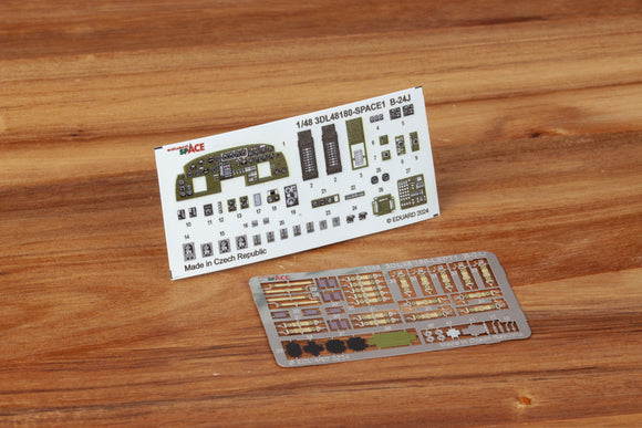 3DL48180 Consolidated B-24J Liberator 'SPACE' (for HOBBY BOSS) 1/48 by EDUARD