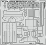 48194 Bristol Beaufort Mk.1 bomb bay (for ICM) 1/48 by EDUARD