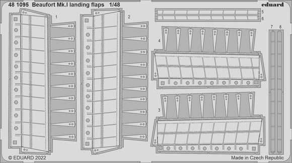 481095 Bristol Beaufort Mk.I landing Flaps 1/48 by EDUARD