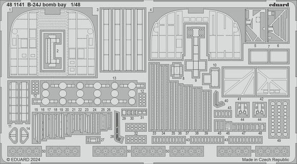 481141 Consolidated B-24J Liberator bomb bay (for HOBBY BOSS) 1/48 by EDUARD