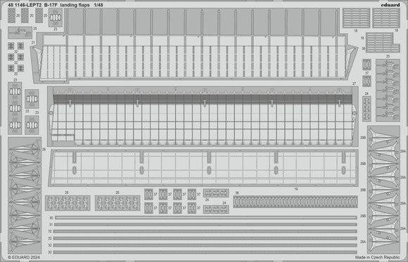 481146 B-17F Landing Flaps (for Eduard) 1/48 by EDUARD
