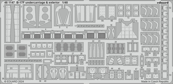 481147 B-17F undercarriage & exterior (Eduard) 1/48 by EDUARD