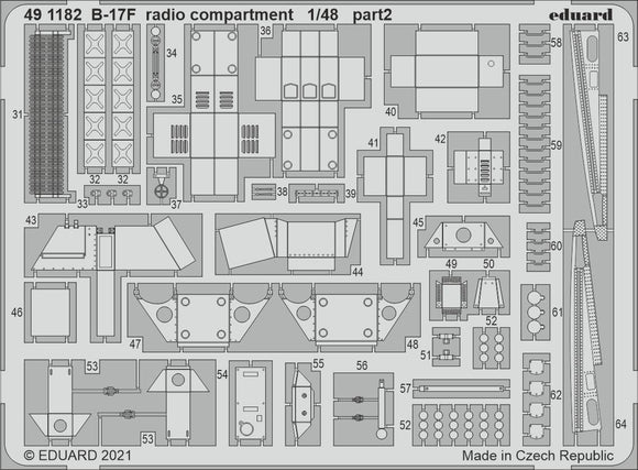 491182 B-17F radio compartment (HKM) 1/48 by EDUARD