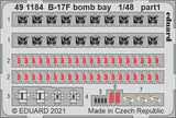 491184 B-17F Flying Fortress bomb bay (HKM) 1/48 by EDUARD