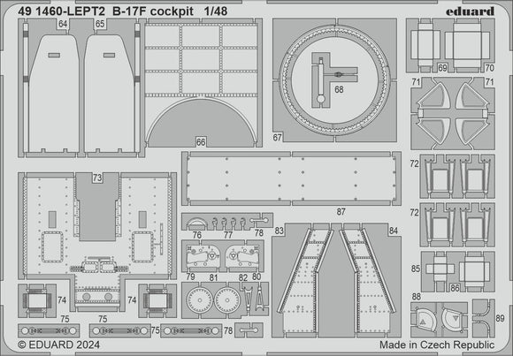 491460 B-17F cockpit (Eduard) 1/48 by EDUARD