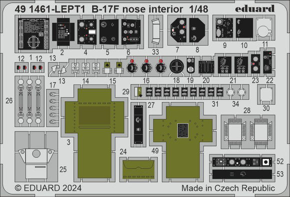 491461 B-17F nose interior (Eduard) 1/48 by EDUARD