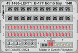 491465 B-17F Flying Fortress bomb bay 1/48 by EDUARD