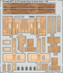 491466 B-17F wooden floors & ammo boxes (Eduard) 1/48 by EDUARD