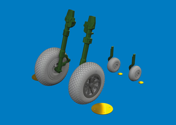 6481058 P-40E wheels cross tread 1/48 by EDUARD