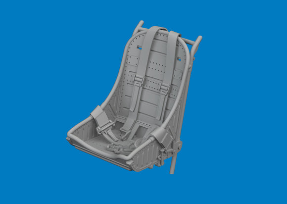 6481064 Curtiss P-40E seat w/integral belts 1/48 by EDUARD