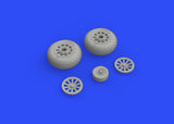 648989 North American P-51B/C Mustang wheels (block tread) 1/48 by EDUARD