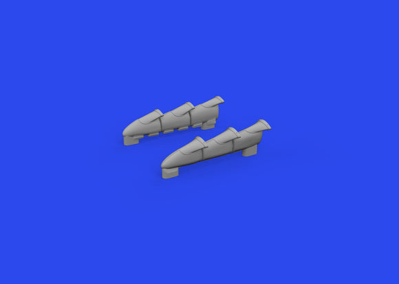 648916 HURRICANE Mk.II exhaust stacks 3D Printed (for ARMA) 1/48 by EDUARD