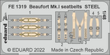 FE1319 Bristol Beaufort Mk.1 seatbelts (for ICM kit) 1/48 by EDUARD