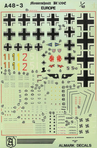 A48-3 Messerschmitt Bf 109E 1/48 by ALMARK