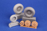 4483 Martin B-26B Marauder undercarriage wheels (ICM) 1/48 by CMK