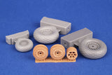 4483 Martin B-26B Marauder undercarriage wheels (ICM) 1/48 by CMK