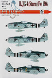 EC#22 II./JG 4 (Sturm) FW 190s 1/48 by EAGLECALS