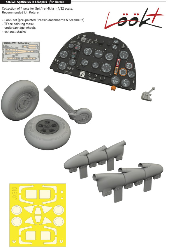 634040 Supermarine Spitfire Mk.Ia 'Look+' (for KOTARE) 1/32 by EDUARD