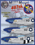 48-094 Meyer's Maulers 487th Fighter Squadron Part 1 1/48 by FURBALL AERO-DESIGN