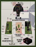 48-096 P-51D Cockpit Detail Set 1/48 by FURBALL AERO-DESIGN