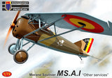 KPM0455 Morane Saulnier MS.A.I "Other Services" 1/72 Kovozavody Prostejov