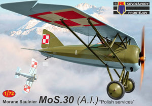 KPM0456 Morane-Saulnier MoS.30 (A.I.) "Polish Services" 1/72 by Kovozavody Prostejov