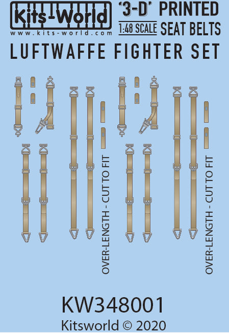 KW3D148001 Luftwaffe seatbelts 1/48 by EDUARD