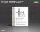 KWM481026 Messerschmitt Bf 109E Canopy and Wheel Mask 1/48 by KITS-WORLD