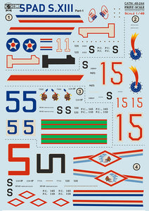 48-244 SPAD XIII Part 1. 1/48 by PRINT SCALE