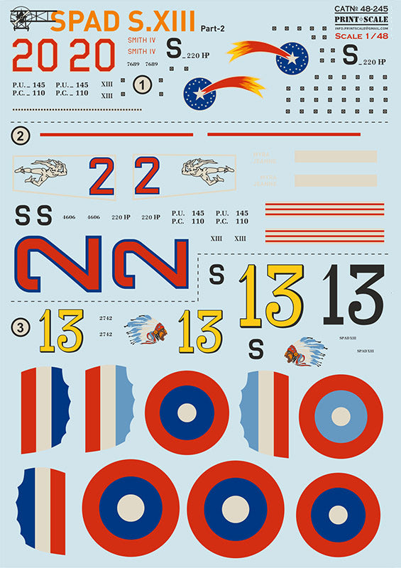 48-245 SPAD S.XIII 1/48 by PRINT SCALE