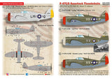 72-505 Republic P-47C/P-47D Razorback Thunderbolts 1/72 by PRINT SCALE