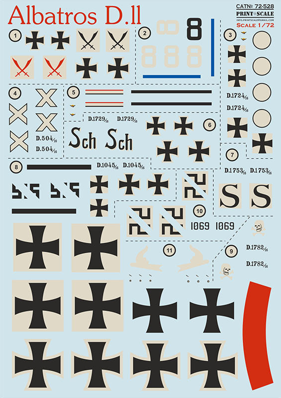 72-528 Albatros D.II 1/72 by PRINT SCALE