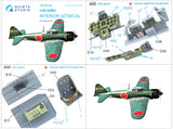 QD48239 Mitsubishi A6M2 Zero 3D printed details 1/48 by QUINTA STUDIO