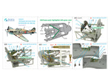 QD48401 Hawker Hurricane family interior 3D decal (for Hobby Boss) 1/48 by QUINTA STUDIO