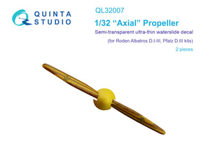 QL32007 "Axial" Propeller 3D Decal 1/32 by QUINTA STUDIO