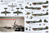 RD48036 Sharkmouth Unit P-40 Warhawks 51st FG CBI 1/48 by RISING DECALS