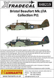 X48219 Bristol Beaufort Mk.I/IA Collection Pt.1 1/48 by XTRADECAL