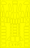 EX490 Defiant Mk.I (Airfix) mask 1/48 by EDUARD
