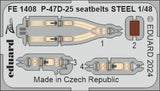 FE1408 Republic P-47D Thunderbolt seatbelts (for MINIART) 1/48 by EDUARD