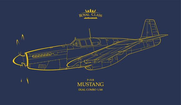 R0019 P-51B Mustang ROYAL CLASS Ltd Ed Dual Combo 1/48 by EDUARD