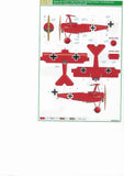 D32006 Die roten Flieger Fokker Dr.1 decals 1/32 by EDUARD