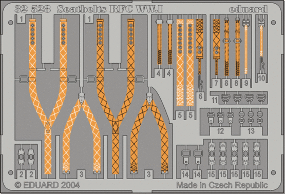 32528 Seatbelts RFC WWI 1/32 by EDUARD