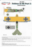 48-029 Fokker D.VII Part 3. 1/48 by LIFELIKE
