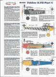 48-043 Fokker D.VII Part 4. 1/48 by LIFELIKE