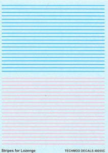 48055 Stripes for Lozenge 1/48 by TECHMOD