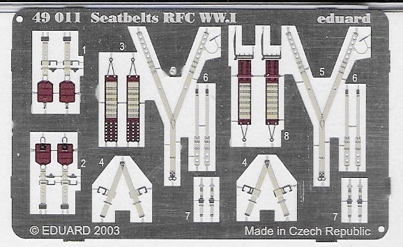 49011 Seatbelts RFC WWI 1/48 by EDUARD