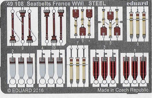 49108 Seatbelts France WWI STEEL 1/48 by EDUARD