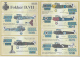 72-024 FOKKER D.VII Part 1. 1/72 by PRINT SCALE